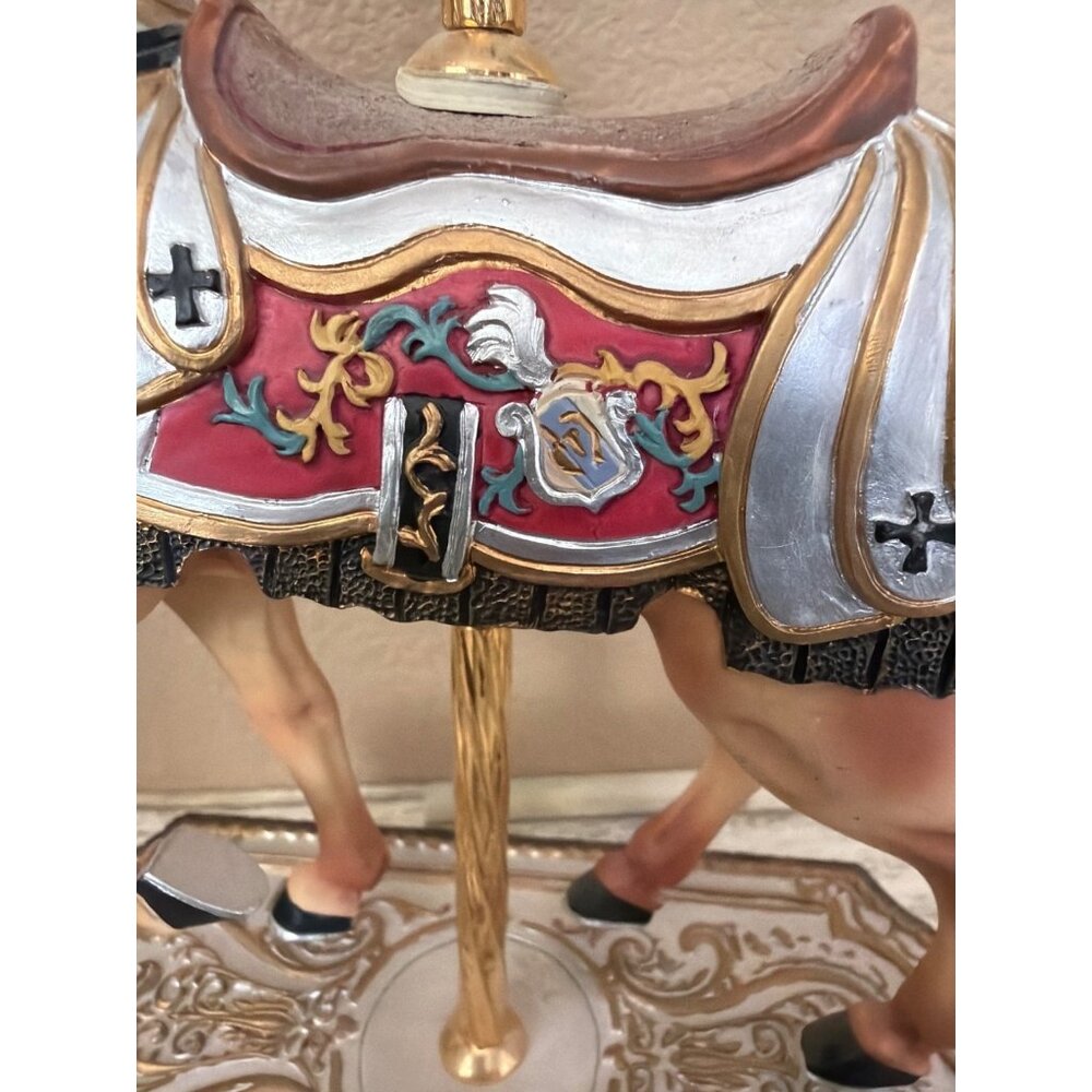 San Francisco Music Box Co Ltd Ed Royal Crest Carousel Horse Plays Polonaise - Picture 12 of 16